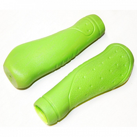 Ручки руля M-Wave Резина/гель эргономичные 5-410535 Green