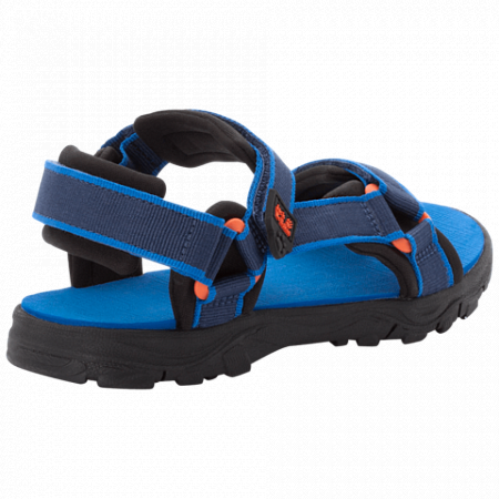 На картинке изображен Сандалии детские Jack Wolfskin Seven Seas 3 K blue / orange Сандалии детские Jack Wolfskin Seven Seas 3 K blue / orange