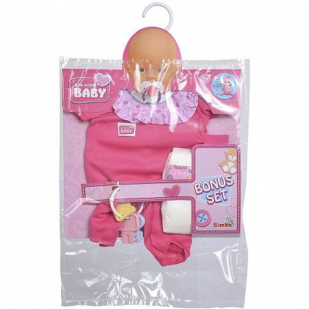 На картинке изображен Аксессуары Simba для младенца New Born baby (105401631) pink Аксессуары Simba для младенца New Born baby (105401631) pink