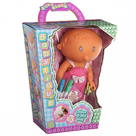 Кукла в комплекте с фломастерами "Разукрась и играй!" 20106  2 вида