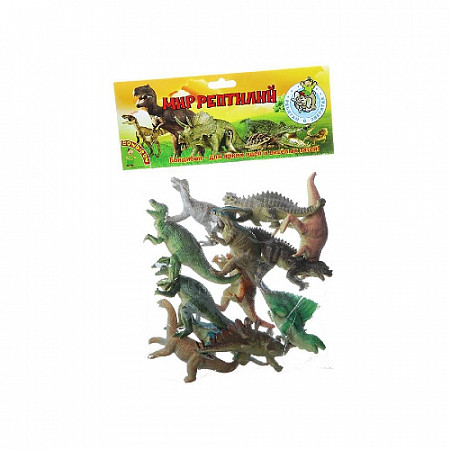 На картинке изображен Набор животных Bondibon Ребятам о Зверятах Динозавры 12 шт ВВ1618 Набор животных Bondibon Ребятам о Зверятах Динозавры 12 шт ВВ1618