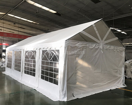 Тент-шатер Sundays 48201W 4x8м  с прозрачным фронтоном