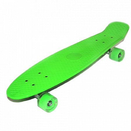 Penny board (пенни борд) Favorit со светящимися колесами M2701-L green