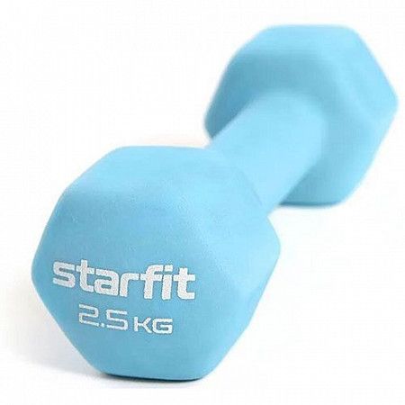 Гантель неопреновая Starfit Core DB-201 2,5 кг, light blue
