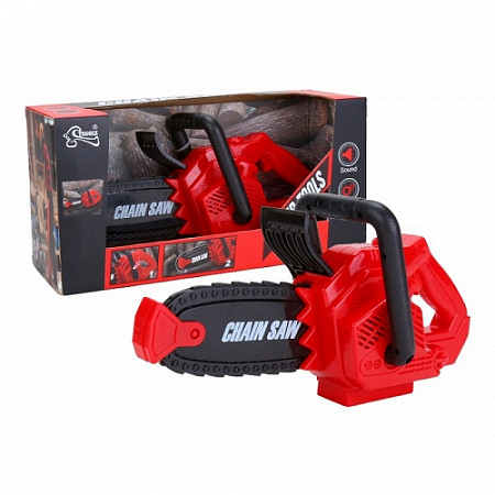 На картинке изображен Игрушка Tegole Бензопила T1408 Игрушка Tegole Бензопила T1408