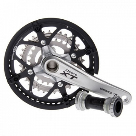 На картинке изображен Система Sunrace Deore XT M771, 175мм, 48/36/26T с кареткой IFCM771KE866C Система Sunrace Deore XT M771, 175мм, 48/36/26T с кареткой IFCM771KE866C