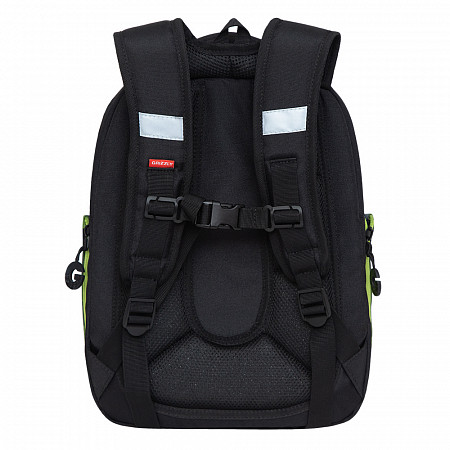 Рюкзак школьный GRIZZLY RAf-193-8 /1 black/light blue