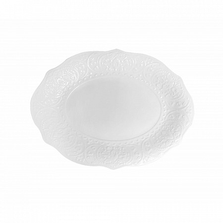 Блюдо овальное Tudor England 30 см TU3094-1 white