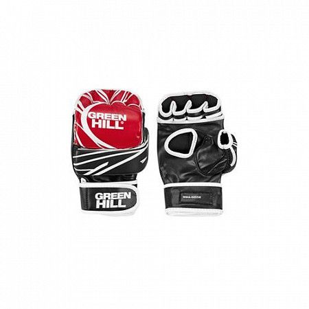 На картинке изображен Перчатки для MMA Green Hill MMA-0055R red/black Перчатки для MMA Green Hill MMA-0055R red/black