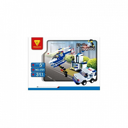 Конструктор Dreamlock Полицейский отряд Полицейский патруль 4701