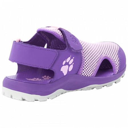 На картинке изображен Сандалии детские Jack Wolfskin Outdoor Water Action Sandal K purple / rose Сандалии детские Jack Wolfskin Outdoor Water Action Sandal K purple / rose