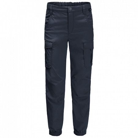На картинке изображен Брюки детские Jack Wolfskin Treasure Hunter Pants Kids night blue Брюки детские Jack Wolfskin Treasure Hunter Pants Kids night blue