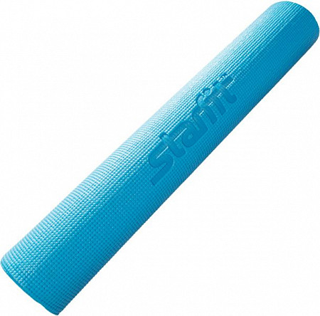 Гимнастический коврик для йоги, фитнеса с рисунком Starfit FM-102 PVC blue (173x61x0,3)