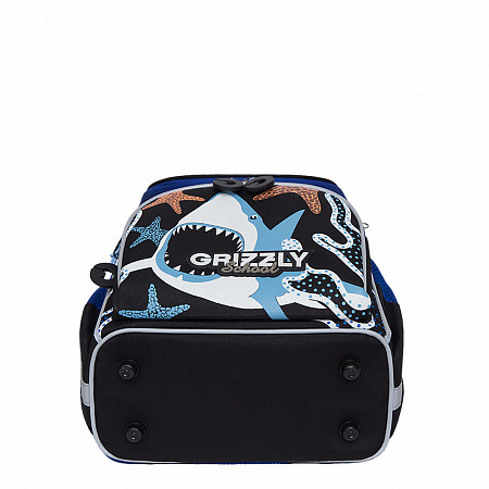 Рюкзак школьный GRIZZLY RAm-085-2 /1 black/blue