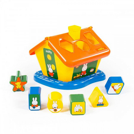 Логический домик Полесье Миффи с 6 кубиками 64288