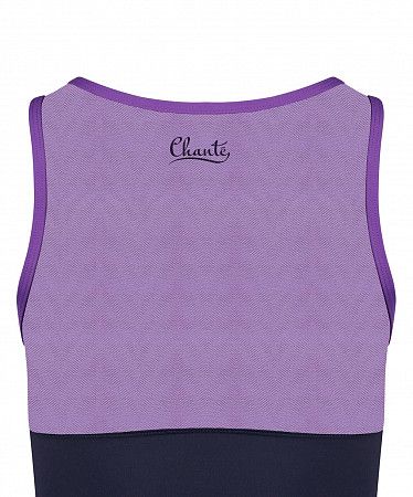 Майка гимнастическая детская Chanté Daniela CH210302020501K полиамид Black/Purple