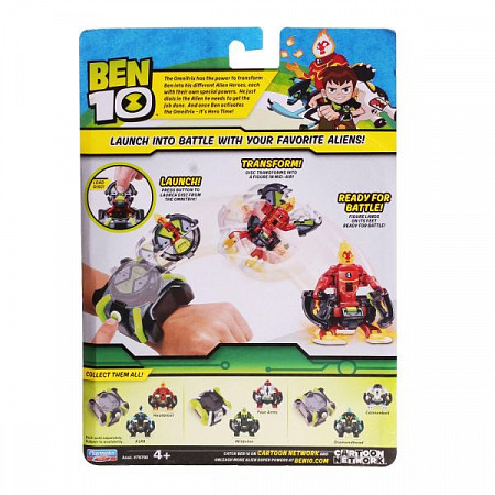 Игровой набор Playmates Ben 10 Омнизапуск Человек-огонь и Молния 76791