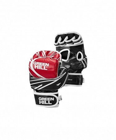 На картинке изображен Перчатки для MMA Green Hill MMA-0055R red/black Перчатки для MMA Green Hill MMA-0055R red/black