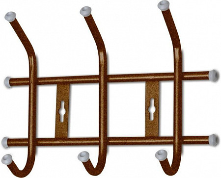 Вешалка для одежды Nika настенная медный антик ВНТ3