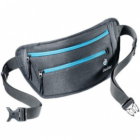 На картинке изображен Сумка поясная Deuter Neo Belt II 3910320-7318 black/azure (2020-21) Сумка поясная Deuter Neo Belt II 3910320-7318 black/azure (2020-21)