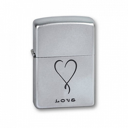 Зажигалка Zippo Z205LOVE silver