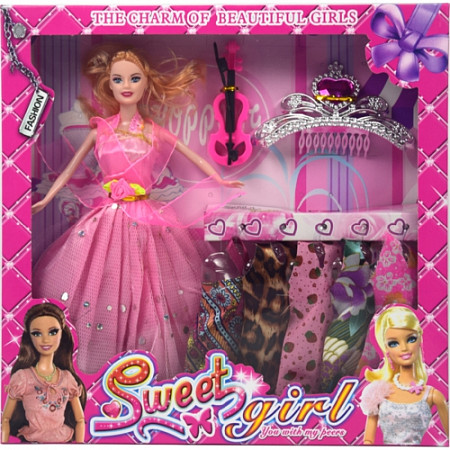 Кукла Ausini с аксессуарами YX003 pink