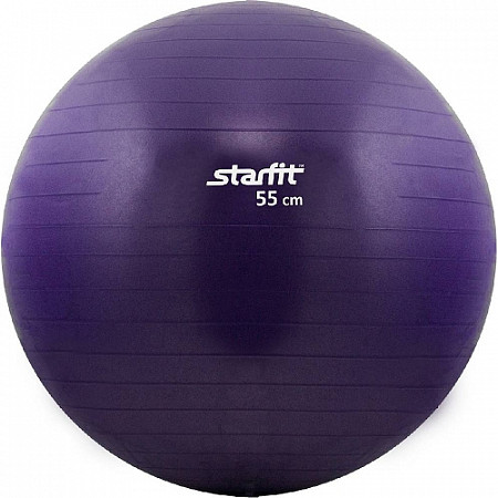 Мяч гимнастический, для фитнеса (фитбол) Starfit GB-101 55 см violet, антивзрыв