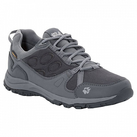 На картинке изображен Полуботинки женские Jack Wolfskin Activate Texapore Low W grey Полуботинки женские Jack Wolfskin Activate Texapore Low W grey