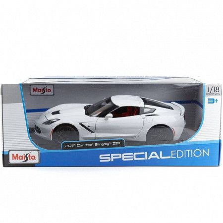 Машинка Maisto 1:18 Corvette Stingray Z51 (31677) white