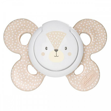 На картинке изображен Пустышка силиконовая Chicco Physio Comfort 6-16 мес 2 шт 00074933210000 Пустышка силиконовая Chicco Physio Comfort 6-16 мес 2 шт 00074933210000