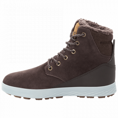 На картинке изображен Ботинки женские Jack Wolfskin Auckland Wt Texapore High W walnut / slate grey Ботинки женские Jack Wolfskin Auckland Wt Texapore High W walnut / slate grey