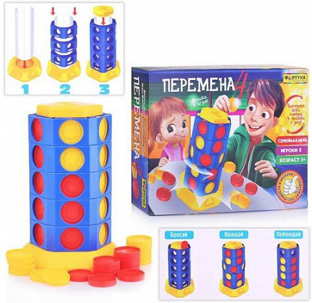 Настольная игра Фортуна 4 Перемена Ф86619