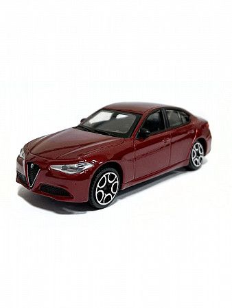 Машинка Bburago 1:43 Alfa Romeo Giulia (18-30000/18-30329) red