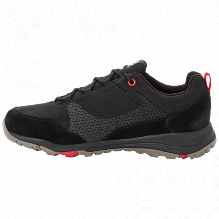 Полуботинки мужские Jack Wolfskin Activate Xt Texapore Low M black / red