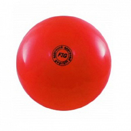 Мяч для художественной гимнастики 19 см red