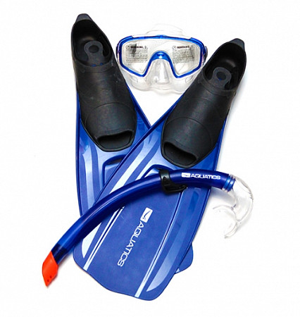 Комплект для плавания Aquatics Pacifica (маска, трубка, ласты) 190003