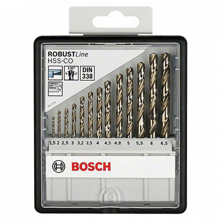 Набор сверл по металлу Bosch Robust Line (13 штук) 2607019926