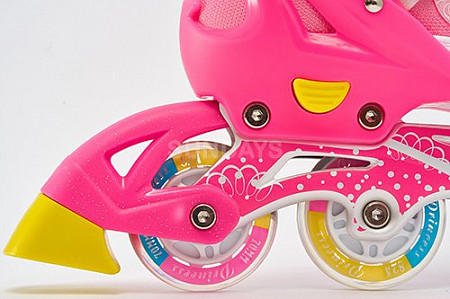 Роликовые коньки Sundays set pink PW-153B-5D