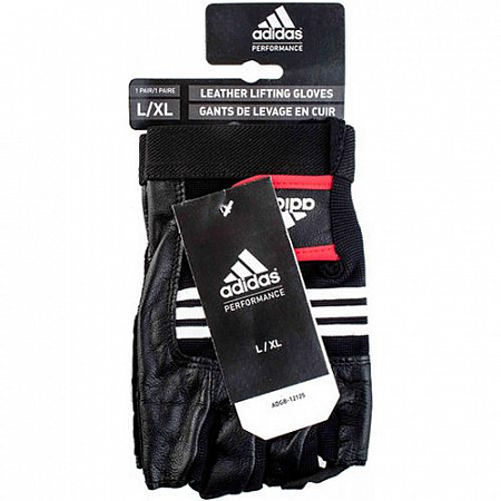 На картинке изображен Перчатки для пауэрлифтинга Adidas Leather Lifting Glove L/XL ADGB-12125 Перчатки для пауэрлифтинга Adidas Leather Lifting Glove L/XL ADGB-12125