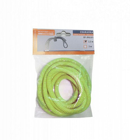 Скакалка гимнастическая Body Form 2.5 м 150 гр BF-SK03 (BF-JRGL01) lime