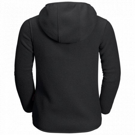 На картинке изображен Джемпер детский Jack Wolfskin Stony Peak Jacket Kids black Джемпер детский Jack Wolfskin Stony Peak Jacket Kids black