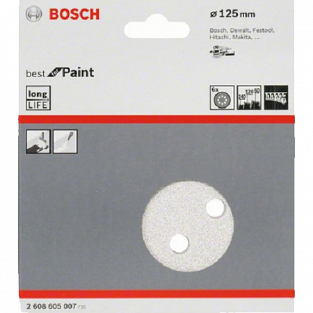 Набор шлифлистов Bosch 2608605007