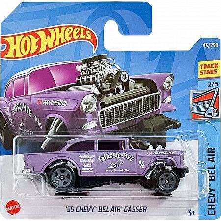 Машинка Hot Wheels Базовой коллекции '55 Chevy Bel Air Gasser 43/250 (5785 HCW89) mainline 2022