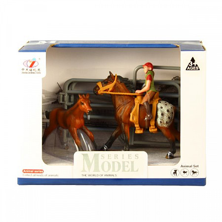 Игровой набор Maya Toys Наездник и лошади Q9899-Y3