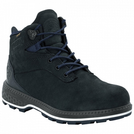 На картинке изображен Ботинки женские Jack Wolfskin Jack Ride Texapore Mid W dark blue / black Ботинки женские Jack Wolfskin Jack Ride Texapore Mid W dark blue / black