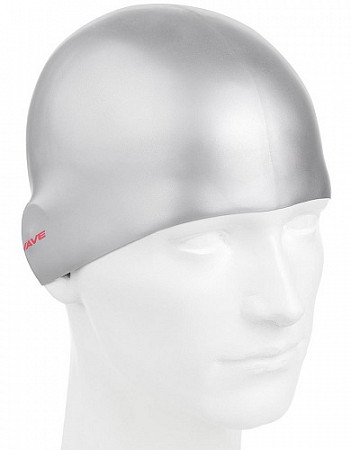 Шапочка для бассейна (плавания) взрослая Mad Wave Reverse Champion red/silver