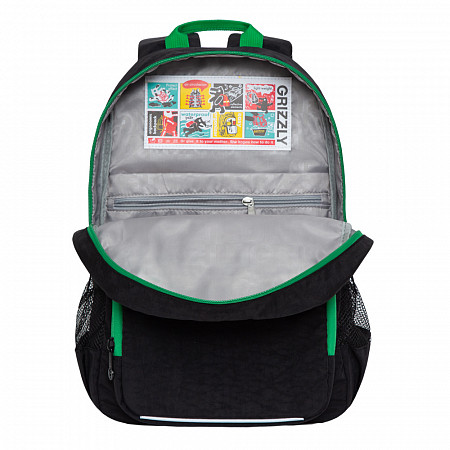 Рюкзак школьный GRIZZLY RB-155-2	 /1 black