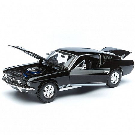 Машинка Maisto 1:18 1967 Ford Mustang Fastback  (31166) black