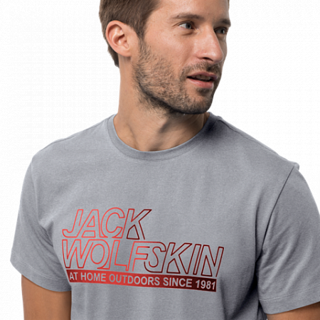 Футболка мужская Jack Wolfskin Ocean T M slate grey