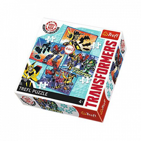 Пазл Трансформеры Время трансформации (4 набора) 34287